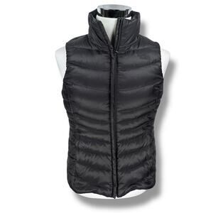 The North Face 550 Down Fill Puffer Vest Women’s Medium Black Nylon Full Zip